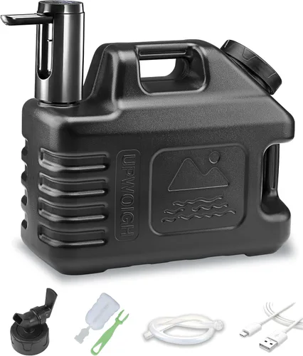 Miniatura 13 de Jarra de agua portátil de 5 galones con bomba de control táctil automático, contenedor de agua verdaderamente sin fugas con grifo, equipo de bomba