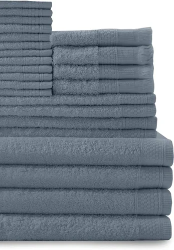 Miniatura 9 de Baltic Linen Juego de toallas de 100 % algodón, 4 toallas de baño, 4 toallas de mano, 4 puntas de los dedos con flecos, 12 toallas pequeñas