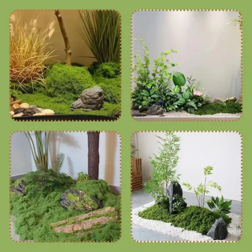 Miniatura 5 de Jabrand Musgo falso para plantas, musgo artificial de 5 onzas para manualidades, centros de mesa, plantas en macetas para interiores y exteriores
