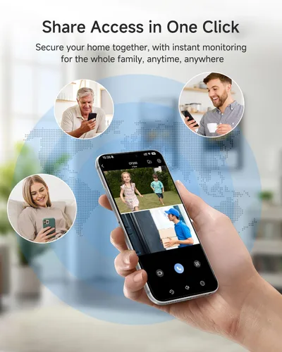 Miniatura 9 de Noorio Cámara de seguridad 2K de doble lente para exteriores, cámaras exteriores para enchufe de seguridad del hogar, seguimiento automático PTZ