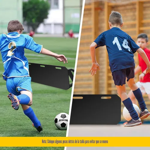 Miniatura 6 de Mejora de tablero de rebote de fútbol de 3 ángulos, pared de fútbol portátil para adultos y niños, equipo de entrenamiento de fútbol plegable