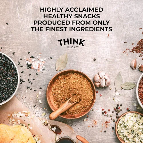 Miniatura 6 de Think Jerky Palitos de Carne de Res con Jalapeño, Sin Gluten y Sin Azúcar, Sin Nitratos, Apto para Keto y Paleo, Snack de Carne Alto en Proteínas