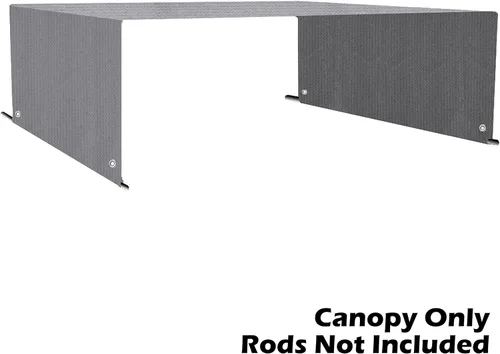 Miniatura 5 de Toldo de repuesto universal para pérgola con tela de polietileno de alta densidad transpirable y bolsillos para barra para pérgola de 10 x 10 pies