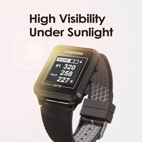 Miniatura 8 de CANMORE TW353 Reloj GPS de golf para hombres y mujeres, pantalla LCD de alto contraste, actualización gratuita de más de 41,000 campos precargados