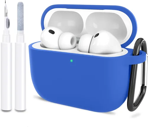 Miniatura 32 de Compatible con AirPods Pro 3, funda protectora de silicona suave con kit de limpieza de llavero para mujeres y hombres para Apple AirPods Pro de 3ª