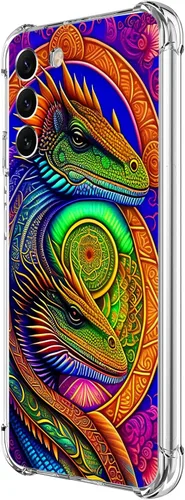 Miniatura 13 de Funda para Galaxy S23, diseño de mariposas azules, rosas, protección contra caídas, a prueba de golpes, de cuerpo completo, resistente a
