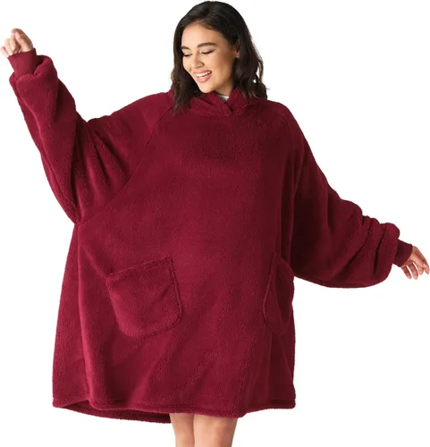 Miniatura 16 de Bedsure Manta con capucha portátil, regalos para el Día de la Madre para mujeres, sudadera con capucha cálida y acogedora para mujeres y hombres