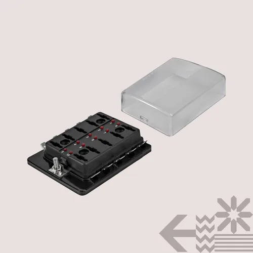 Miniatura 7 de Caja de fusibles con iluminación LED de 6 vías con cubierta, OLS PSZACCEPS051H