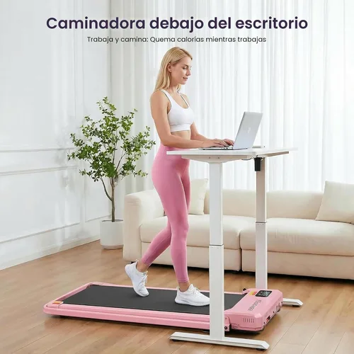 Miniatura 5 de ANCHEER Cinta de correr con inclinación del 12%/15% de 3.5HP, máquina plegable para debajo del escritorio con barra de mano, capacidad de 320-450lb