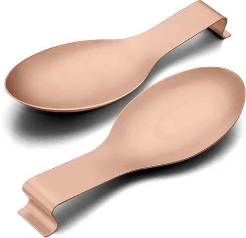 Miniatura 12 de E-far - Soporte para cuchara de acero inoxidable negro mate, soporte para espátula para estufa de cocina, tamaño grande y apto para lavavajillas