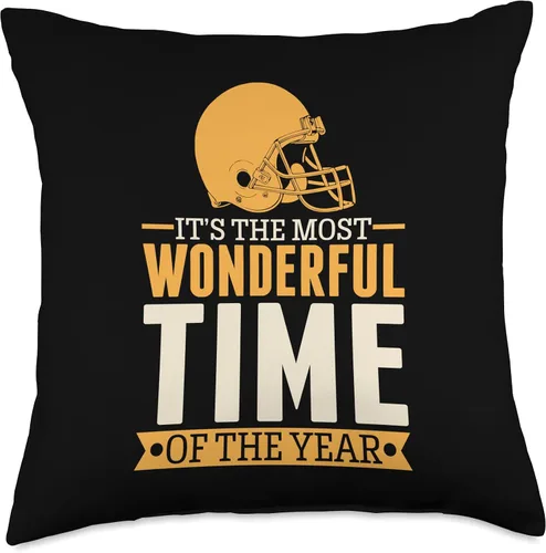 Miniatura 5 de College Football Themed Birthday Party Supplies It's The Most Wonderful Time of The Year - Almohada de fútbol para la temporada de fútbol americano
