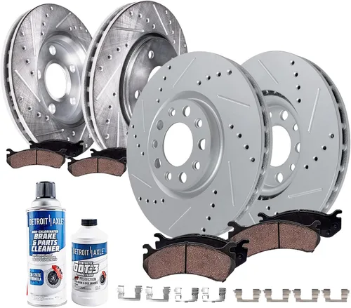 Miniatura 14 de Detroit Axle - Kit de freno trasero para Chevy GMC Silverado Sierra Suburban 1500 Yukon Tahoe Avalanche Cadillac Escalade Pinza de freno de disco