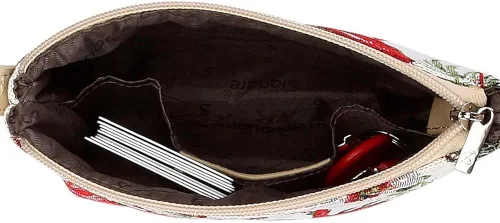 Miniatura 7 de Signare Tapiz pequeño bandolera para mujer con diseño de flamenco rosa y verde (Flang), Flamenco