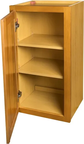 Miniatura 3 de Gabinete de pared de cocina con panel elevado de roble dorado económico de 12 "x 30