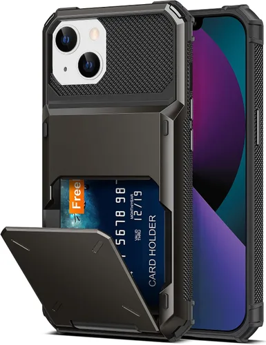 Miniatura 10 de TITACUTE Funda Cartera para iPhone 13 Pro Max con Soporte para 4 Tarjetas de Crédito, Diseño de Tapa Plegable, Ranura para ID, Bolsillo Trasero