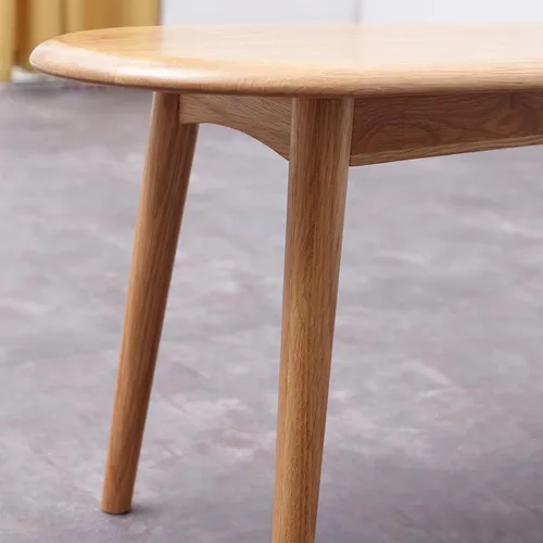 Miniatura 8 de Banco de comedor de madera de roble macizo, banco de acento con grano de madera para comedor, entrada, dormitorio