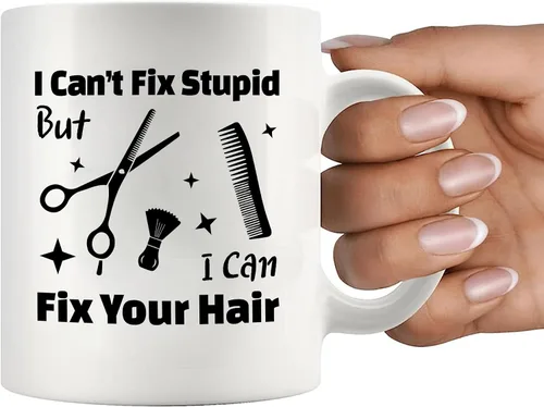 Miniatura 7 de Panvola I Can't Fix Stupid But I Can Fix Your Hair - Regalos divertidos para estilistas, regalo de graduación para peluquero, propietario