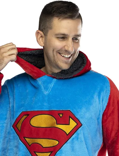Miniatura 4 de DC Comics Justice League - Sudadera de sherpa de gran tamaño para hombre