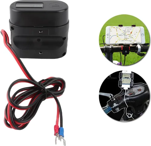 Miniatura 2 de Adaptador de teléfono USB dual para motocicleta, enchufe y voltaje para encendedor de cigarrillos