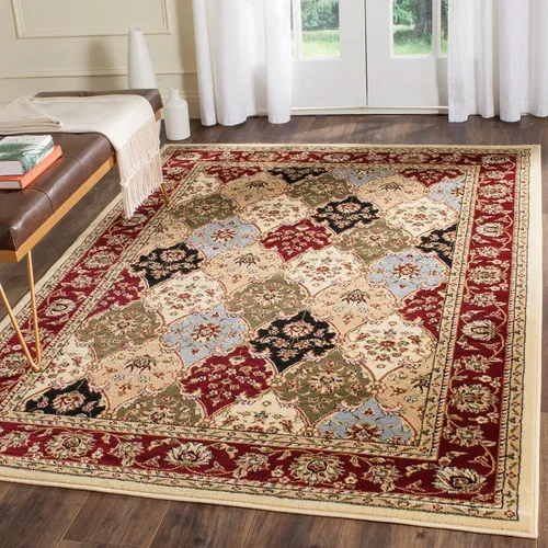 Miniatura 16 de SAFAVIEH Lyndhurst Collection - Alfombra de pasillo, 2 pies 3 pulgadas x 6 pies, multicolor y rojo, diseño oriental tradicional, no desprende pelusa