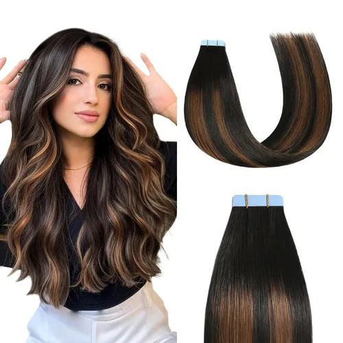Miniatura 16 de Sunya Extensiones de cabello humano con punta en I Tip, 1.76 oz, 50 mechones por paquete, extensiones de cabello con queratina previamente unidas