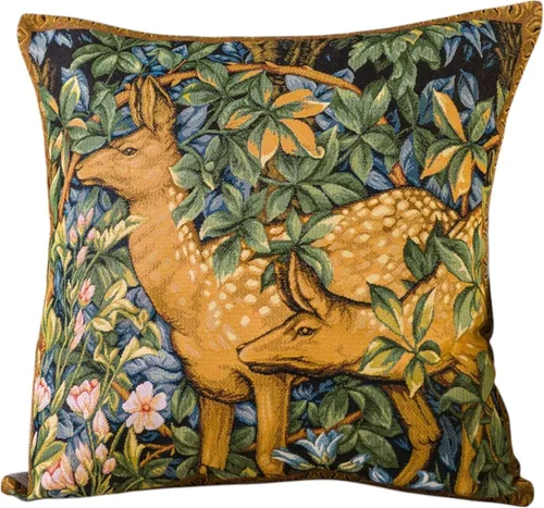 Miniatura 24 de STP GOODS Almohada de tapiz, almohada decorativa, decoración bohemia perfecta para sofá, sala de estar, dormitorio, cojín de sofá de 18 x 18