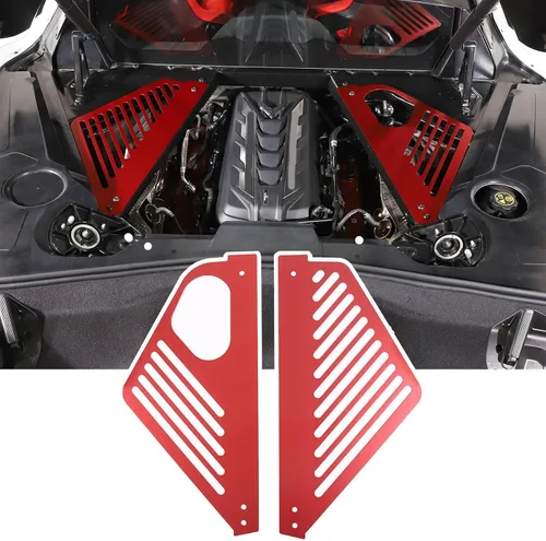 Miniatura 17 de TOYCIDFG Cubierta de panel de bahía del motor, protector de protección contra salpicaduras izquierda y derecha para C8 Corvette 2020-2024 Accesorios