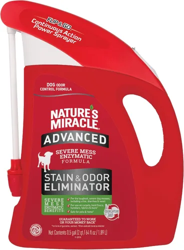 Miniatura 11 de Nature's Miracle Eliminador avanzado de manchas y olores para perros para desastres severos de los perros