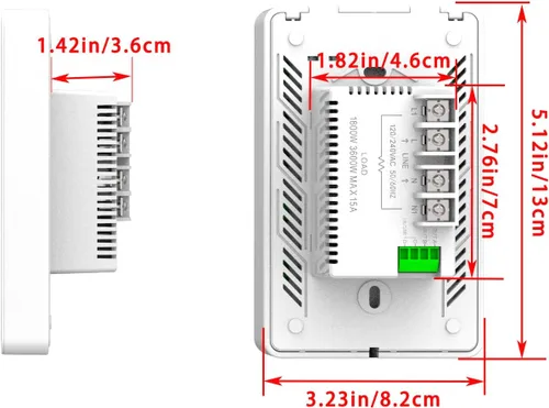 Miniatura 5 de HEATIT ET-7A Termostato programable con pantalla táctil y control por voz