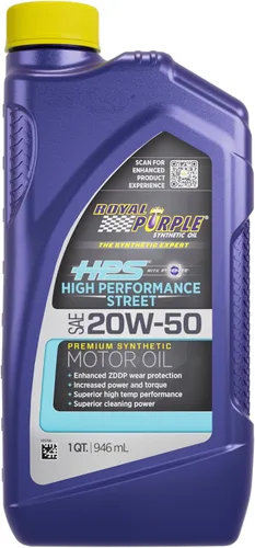 Miniatura 15 de Royal Purple Aceite sintético para motor 36530-6PK HPS 5W-30 con tecnología de aditivos Synerlec, 1 cuarto de galón, caja de 6