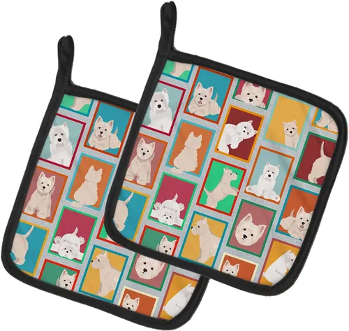Miniatura 15 de Caroline's Treasures MLM1149PTHD - Juego de soportes para ollas de cocina resistentes al calor, almohadillas calientes para horno para cocinar