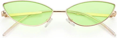 Miniatura 63 de FEISEDY Gafas de sol de diseñador de moda Retro pequeños pétalos forma arco templo diseño B2298