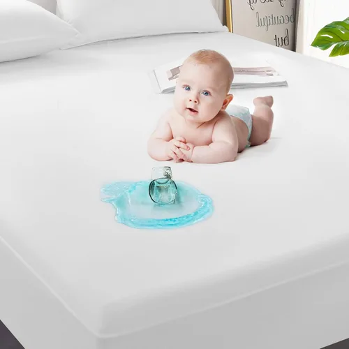 Miniatura 8 de GRT Paquete de 1 Protector de Colchón 100% Impermeable Tamaño Full, Cubierta de Colchón Impermeable Transpirable y Silenciosa Ajustable con Bolsillo