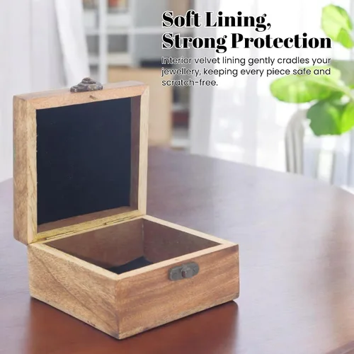 Miniatura 41 de Urna de madera antigua hecha a mano con grabado del árbol de la vida tallada a mano para mujeres y hombres, joyas Acentos de decoración del hogar