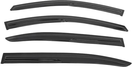 Miniatura 3 de Viseras de ventana compatibles con Honda Accord 8ª generación 2008-2012, juego completo ahumado JDM Stick On de IKON MOTORSPORTS, 2009 2010 2011