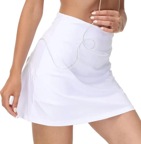 Miniatura 3 de Zingther Falda pantalón de tenis para mujer, también para pickleball, bádminton, correr y golf, faldas plisadas para niñas con pantalones cortos