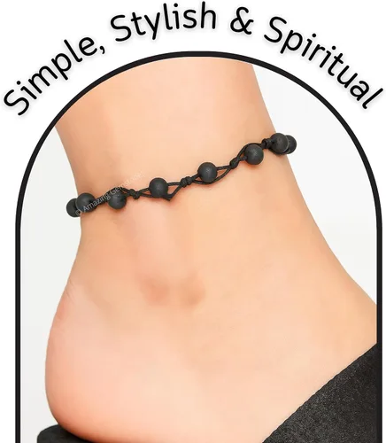 Miniatura 46 de Amazing Gemstone Crystal Anklet Ankle Bracelets for Women - Waterproof Beaded Healing Crystal Anklets, Plus Size Chakra Gemstone Bead Anklet