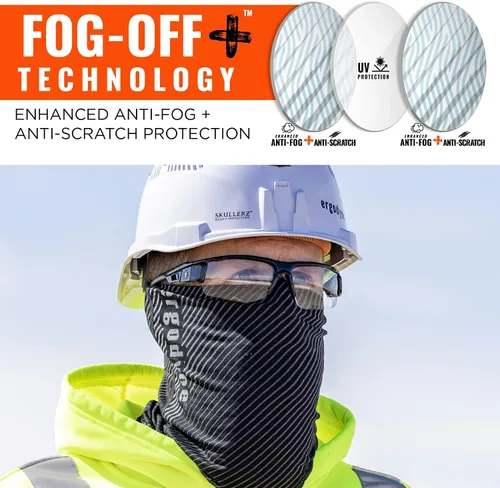 Miniatura 3 de Ergodyne Skullerz DAGR - Gafas de seguridad antiarañazos, antivaho y ANSI z87.1