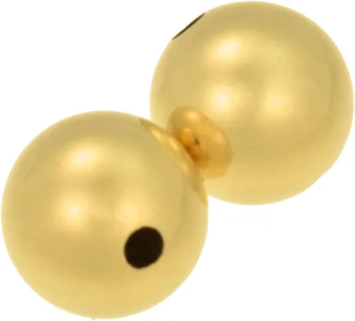 Miniatura 4 de uGems Cuentas rellenas de oro de 0.394 in para la fabricación de joyas (2 piezas) - Cuentas duraderas rellenas de oro de 14 quilates, ideales