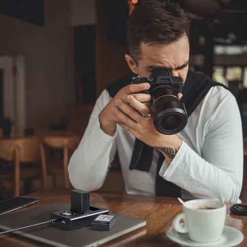 Miniatura 8 de LP EN-EL25 Paquete de cargador de batería, 1800 mAh, paquete de 2 baterías EN-EL25A para Nikon Z50, Z30, Z50 II, cámara ZFC, cargador USB Dual MH-32
