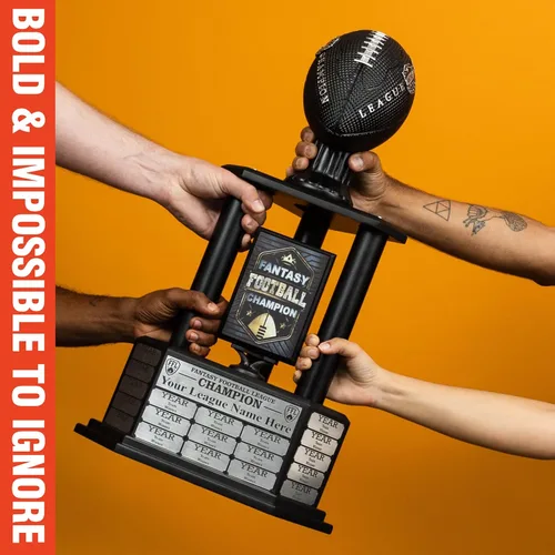 Miniatura 5 de TrophySmack Fantasy Football Trophy, 19-Year Perpetual Winner Award – Customizable Championship Award with Plaque and Winner Engravings