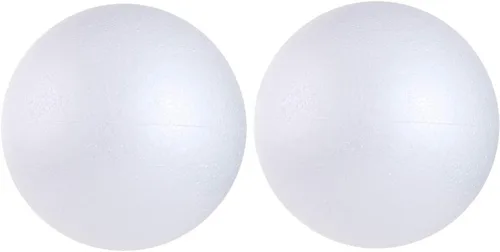CCINEE 2 piezas de 7.9 pulgadas de bolas de espuma blancas de poliestireno para manualidades, bolas de espuma para arte, manualidades, hogar,