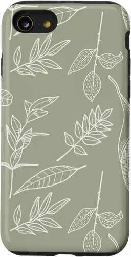 Miniatura 18 de Funda verde salvia para iPhone 13 Pro Max con diseño de hojas botánicas