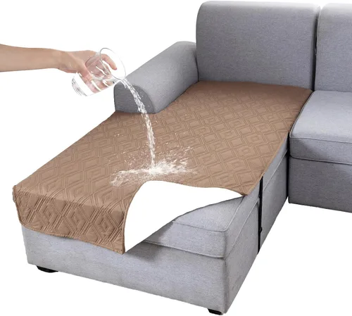 Miniatura 16 de Genina Juego de 2 Fundas de Reposabrazos para Sofá 100% Impermeables, Fundas para Reposabrazos de Sofá, Sillón, Protectores Antideslizantes