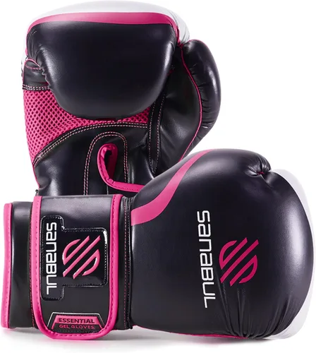 Miniatura 12 de Sanabul Guantes de boxeo de gel esenciales para hombres y mujeres, Kickboxing MMA, guantes de Muay Thai y bolsa pesada para entrenamiento de boxeo