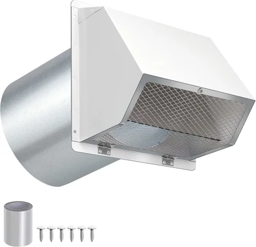 Miniatura 13 de Cubierta de ventilación de secadora de 4 pulgadas en el exterior, cubierta de ventilación exterior para secadora, cubierta de ventilación