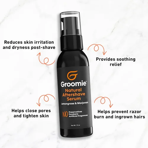 Miniatura 4 de Groomie Suero natural para después del afeitado para hombres calvos, cuidado de la piel de los hombres y después del afeitado para la cabeza