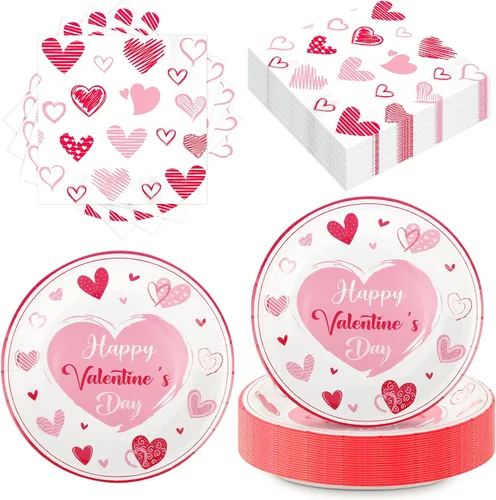 Miniatura 18 de 50 Pcs Back To School Plates and Napkins First Day of School Dinnerware Disposable Paper Tableware Party Decorations for Welcome Back to School
