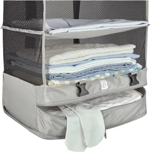 Miniatura 2 de Organizadores de equipaje colgantes para maleta, cubos de embalaje plegables con estantes hechos para viajar fácilmente, gran sistema