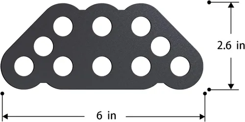 Miniatura 2 de veimia Accesorios de tracción LAT, placa adaptadora de mango en D doble a individual para barra desplegable LAT de agarre neutro, accesorios